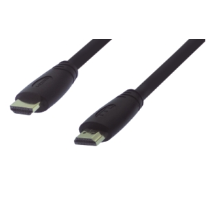HDMI High Speed w/E cable, 4K@60Hz, 18Gbps, CU, 0.5m, black, ultraflex 