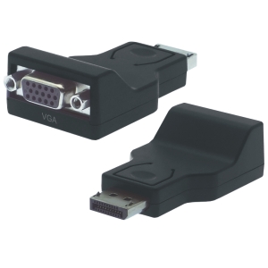 DisplayPort - VGA Adapter, 20p St - 15p Bu, konvertiert Digital auf Analog 