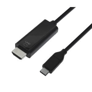 USB-C zu HDMI HIGH SPEED Anschlusskabel, 4K@60Hz, 18Gbit, 2.00m, schwarz 