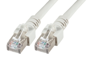 CAT5e patch cord SF/UTP, PVC, RJ45, 2.5Gbps, 0.50m, grey 