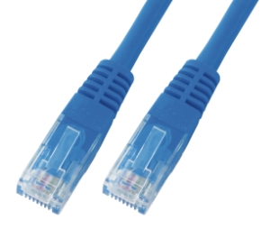 CAT5E Netzwerkkabel U-UTP, 0.5m, blau 