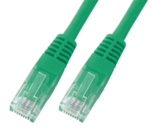 CAT6 Netzwerkkabel U-UTP, PVC, 5 GBit, 10.0m, grün 