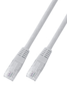 CAT6 Netzwerkkabel U-UTP, PVC, 5 GBit, 1.0m, weiss 