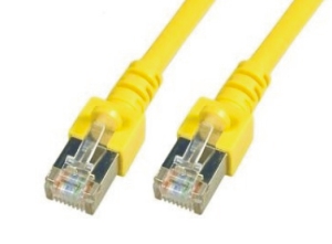 CAT5e Netzwerkkabel SF/UTP, PVC, RJ45, 2.5Gbit, 7.50m, gelb 