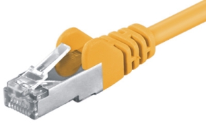 CAT5e patch cable SF-UTP, 15m, yellow 