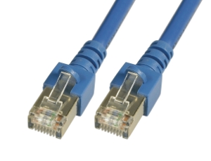 CAT5e RJ45 patch cord SFTP 2.5Gbit PVC 5M, blue 