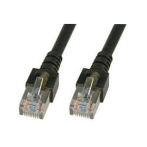 CAT5e patch cord SF/UTP, PVC, RJ45, 2.5Gbps, 5m, black 