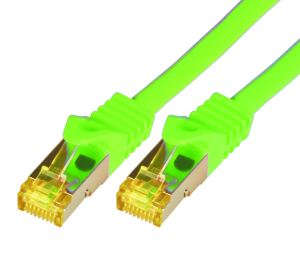 CAT7 Roh-Netzwerkkabel S-FTP, PIMF, LSZH, RJ45, 10GBit, 0.25m, grn 