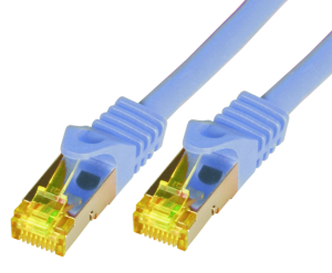 CAT7 raw cable S/FTP, PIMF, LSZH, RJ45, 10Gbps, 0.50m, grey 