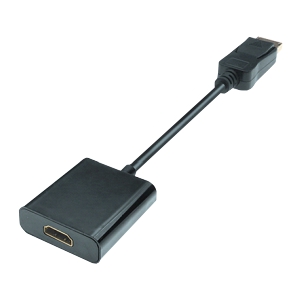 Displayport 1.2 to HDMI High Speed AV Adapter, 1080p Full HD, m/f, 0.20m, black 