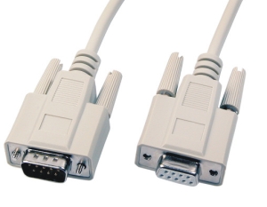 Serial extension cable, m/f, DSub 9pin, 3.0m 
