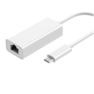 USB3.2 GIGABIT LAN Adapter, Type C male to RJ45 female, 0.15m, white 