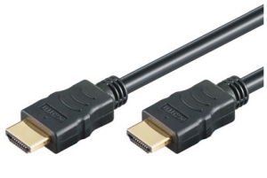 High Speed HDMI™ Kabel w/E, 4K@30Hz, 1.0m, schwarz 