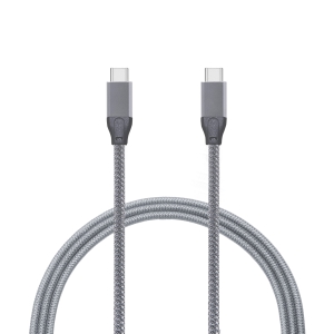 USB3.2 Gen 2x2 type C-C cable 20GB 100W 20V/5A 4K60Hz M/M 2m grey braided PRO 