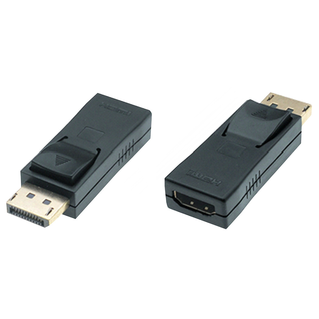 Displayport 1.2 to HDMI High Speed AV Adapter, 4K@60Hz, m/f, black, active 