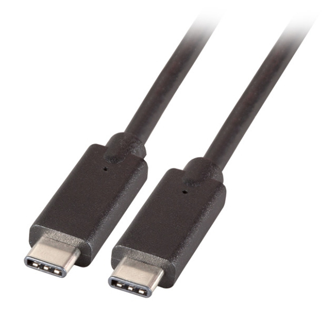 USB3.2 Gen 2x2 Typ C-C Kabel 20GB 100W St/St 0.50m, schwarz 