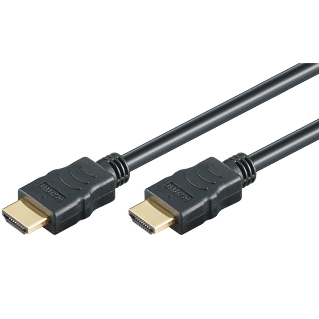 High Speed HDMI Cable w/E, 4K@30Hz, m/m, 2.0m, black 