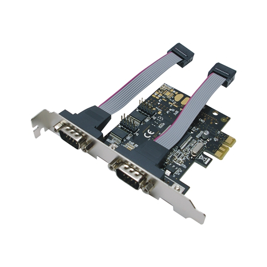 PCI Express Schnittstellenkarte, 2x seriell, inkl. low-profile-bracket 