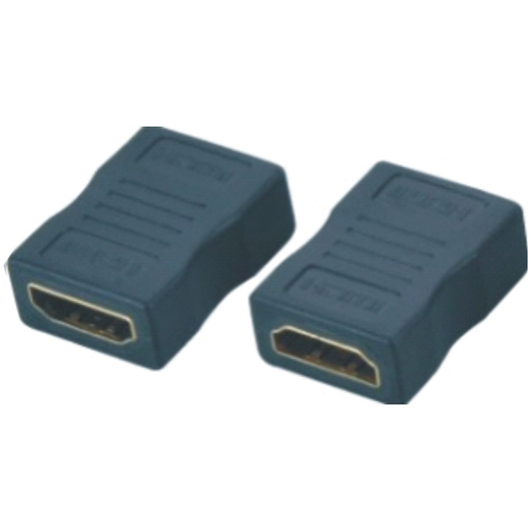 HDMI Adapter - Typ A, 19pol, Buchse/Buchse, gerade, gold 