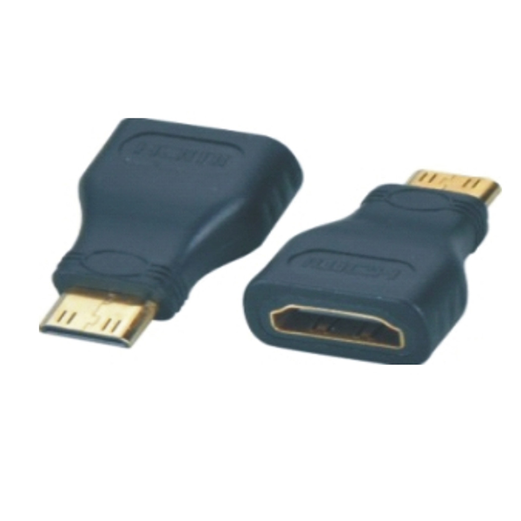 HDMI Adapter, mini C /Stecker - A /Buchse, vergoldete Kontakte 