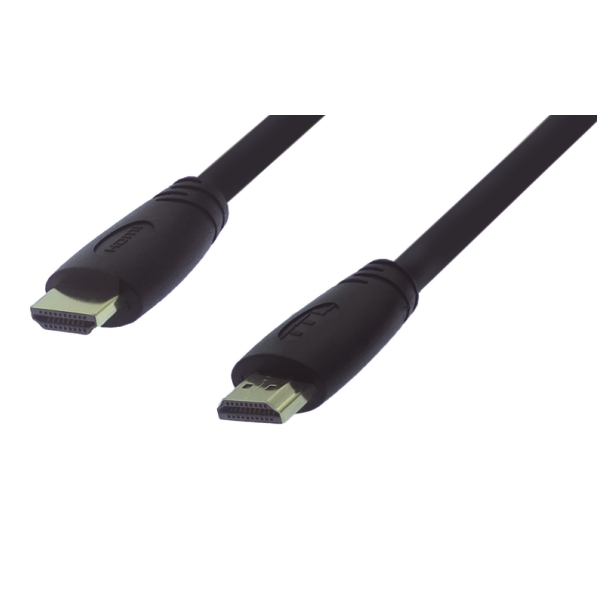 High Speed HDMI™ Kabel w/E, 4K@60Hz, 18Gbit, 1.0m, schwarz, ultraflex 